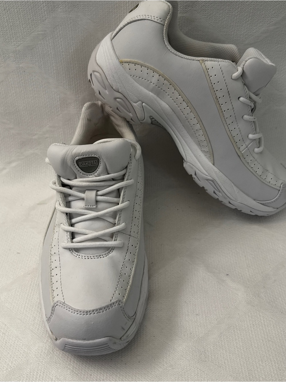 Dakota White Anti Slip Work Shoes Womens Size 9 Oil Resistant FreshTech